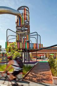 Wulaba Park Shows Us The Transformative Power Of Color Outdoor Landscaping Outdoor Learning Playground