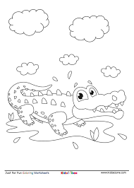 Download the coloring sheets, grab your green crayons or coloring pencils to make these pictures colorful. Alligator Coloring Page Kidzezone