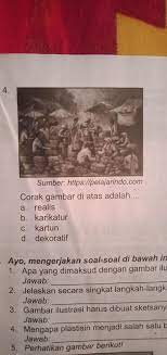 Pengertian gambar ilustrasi menurut para ahli. Corak Gambar Diatas Adalah A Realis B Karikatur C Kartun D Dekoratif Brainly Co Id