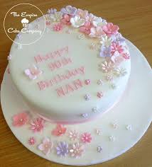 Simple Flower Cake 90th Birthday Google Search Tortas Bonitas Ideas De Pastel De Cumpleanos Queques Decorados