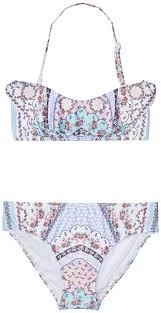 Seafolly Kids Ditsy Romance Mini Tube Bikini Set Girl S Swimwear Sets Tube Bikini Swimwear Sets Swimwear Girls