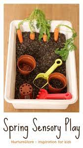 I know your kids are going to love playing with these too. Spring Sensory Play Tub With Carrots Nurturestore