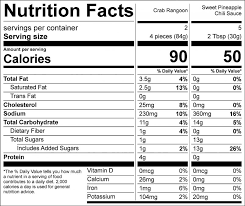 how many calories in crab rangoon