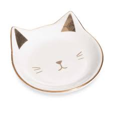 Coupelle A Bijoux En Ceramique Blanche Et Doree Cat Joyeria De Ceramica Ceramica Blanca Ceramica Hecha A Mano