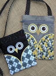 In The Hoop Purses Wristlets Owl Hipster Purse Set Embroidery Garden In The Hoop Machine Embroidery Applique Hipster Purse Machine Embroidery Designs