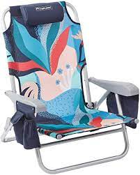 Amazon Com Lightspeed Outdoors Reclining Beach Chair Lightweight Folding Chair Glorious Kitchen Dining