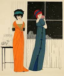 Illustrator Paul Iribe 1883 1935 Published 1908 Les Robes De Paul Poiret Paris Paul Poiret Vintage Apple Vintage Illustration