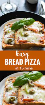 Bread Pizza Recipe For Kids Made With White Wheat Bread Slices A Delicious Breakfast Made In A Pan Recipes With Bread Slices Appetizer Recipes Slices Recipes