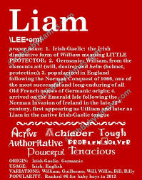 Liam Personalized Name Print Typography Print By Ohbabynames 20 00 Baby Names Baby Names And Meanings Names