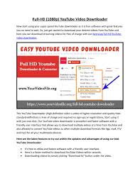 By ben patterson senior writer, pcworld | today's best tech deals picked by pcworld's editors top deals on great products picked by. Full Hd 1080p Youtube Video Downloader By Full Hd Youtube Downloader Issuu