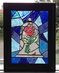 Check spelling or type a new query. Beauty And The Beast Rose Painted Faux Stained Glass On Sale On Etsy 15 00 Disney Stained Glass Cartoon Art Prints Stained Glass Art