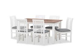 Choosing the right dining room suite is very important. White Pewter Kota 7 Piece Dining Suite Amart Furniture