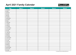 Here are the best collections of 2021 calendar templates available to download or customize using our various online calendar creation tools. April 2021 Calendars For Pdf Words And Jpg Formats Distancelatlong Com