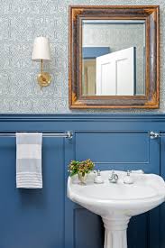 Here is a photo gallery of 38 different but beautifully designed powder rooms. Chic Powder Rooms In Blue Hues Chairish Blog