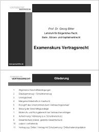 Bundesweit tätige kanzlei für verbraucherrecht. Examenskurs Vertragsrecht Folien 2008