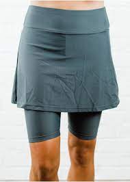 Midi Swim Skort Swim Skort Swim Skirt Knee Length Leggings