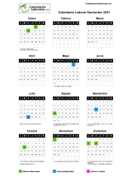 Habrá 12 días festivos en la autonomía, días inhábiles, a efectos laborales retribuidos y no recuperables. Calendario Laboral Santander 2021