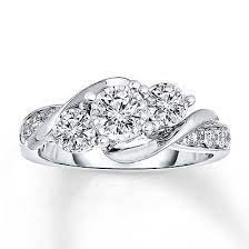 Give Her A Three Stone Engagement Ring That Symbolizes Your Future Love Together 3 Stone Diamond Ring Engagement Rings Fashion Rings
