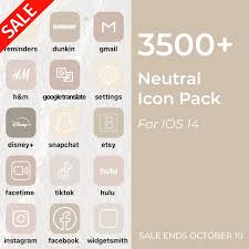 30000 High Resolution Ios Neutral Beige White Icons Pack Etsy App Icon Icon Pack Widget Icon