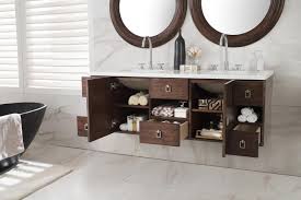 60 inch floating double sink bathroom