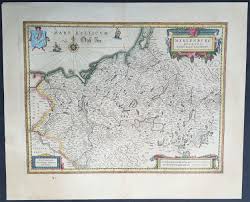 Welcome to the rostock google satellite map! 1646 Jan Jansson Antique Map Of Mecklenburg Ne Germany Rostock Wizmar Classical Images