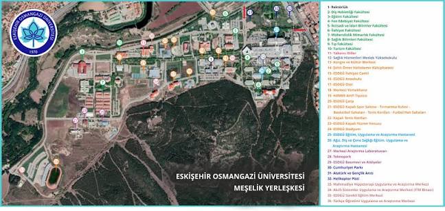 Yerleşim ve Ulaşım | Eskişehir Osmangazi Üniversitesi