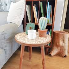 An assortment of round wood coffee tables is available at 1stdibs. Moroccan Carved Style Round Side Table Wooden End Table Coffee Table Nightstand Small Tables For Living Room Accent Tables Coffee Tables Aliexpress