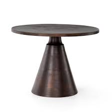 Mina Antique Rust Round Bistro Table 41 Bistro Table Dining Table Modern Industrial
