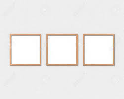 Wall framing, excepting headers, is usually of 100×50 (2×4) stock, for perimeter or bearing walls. Set Of 3 Square Wooden Frames Mockup Hanging On The Wall Empty Stock Photo Picture And Royalty Free Image Image 129206496
