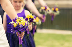 We have almost everything on ebay. Purple And Yellow Real Wedding With Honeybee Theme
