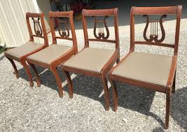 Vintage Neoclassic Duncan Phyfe Lyre Back Chairs Circa 1930 These Are Reproductions That Were Made Back In The 30 S A Real Vintage Eclectic Home Decor Chair