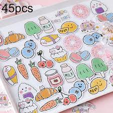 Para transfer ordenar sku nombre: 45 Bolsillos De Aperitivos En El Cuaderno Diy Pegatinas Decorativas Pegatinas De Sellado Universal Pegatinas De Decoracion Del Hogar Adhesivos Para Pared Aliexpress