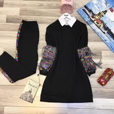Kollari Puskullu Esofman Takimimiz Sizlerle Fiya Dresses With Sleeves Fashion Long Sleeve Dress