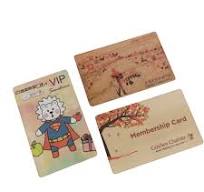 Programmable Bamboo Wood RFID Smart NFC 213/216 Business Card Rfid Chip  Wooden Hotel Key Card