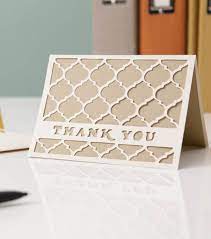 One way to make good use of this extra time at home is to prep for the holidays ahead by making cards for every occasion! Cricut Mini Elegant Thank You Card And Envelope At Joann Com Thank You Card Cricut Card Cricut Cricut Cards