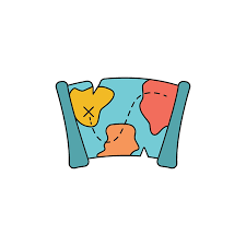 Transparent treasure map background png pirate ship. Pirate Treasure Map Icon Cartoon Pirate Treasure Map Vector Icon For Web Design Isolated On White Background Tasmeemme Com