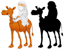 Do not ride a camel for the sake make sure that there is one camel per person. Arab Man Riding Camel Free Vectors
