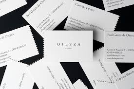 Download and create your own black and white business cards right now. Oteyza Business Cards Inspiration Cardfaves