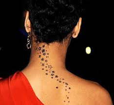 It is not rihanna or an abused woman as. Rihanna Tattoo Though Rihanna Has Many Tattoos This Is One Star Tattoos Rihanna Star Tattoo Rihanna Neck Tattoo