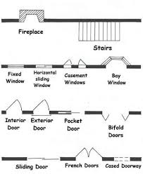 Structure Doors And Windows Etc Blueprint Symbols Architecture Symbols Interior Design Student Floor Plan Design