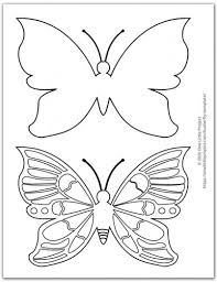 Search images from huge database containing over 1,250,000 drawings Butterfly Template Free Printable Butterfly Outlines One Little Project