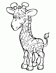 Your children surely would like to color our collection of giraffe image to color here. Easy Cute Giraffe Coloring Pages