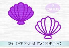 Shell Svg File Sea Shell Clipart Mermaid Shells Svg Mermaid T Shirt Design Seashells Svg Files Shell Tshirt Design Mermaid Clam Svg 93934 Svgs Design Bundles