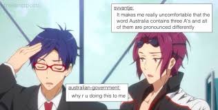 Free Rin Is Me When I M Talking To My Friend From Australia Free Anime Free Iwatobi Swim Club Anime Funny