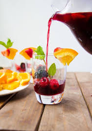 3 Berry Red Wine Sangria Recipe Yummly Recipe Red Wine Sangria Red Juice Recipe Summer Sangria Recipes