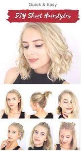Super Quick And Easy Short Hairstyles For School Date Or Work Hairstyles Date Night Hairstyles First Dat Differents Types De Cheveux Coiffure Coiffure Courte