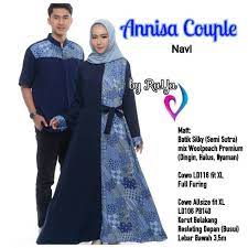 Model gamis wolfis berikutnya yang sedang naik dain yaitu gamis wolfis warna variasi renda. Couple Gamis Batik Kombinasi Woolpeach Wolfis Annisa Couple Shopee Indonesia
