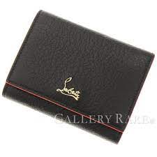 クリスチャン ルブタン 三つ折り財布 boudoir mini wallet ブラック 1185120 christian louboutin ルブタン 財布 ミニ ルブタン ミニ財布 ルブタン財布