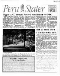 1993 The Peru Stater (Nebraska) by Peru State College Library - Issuu