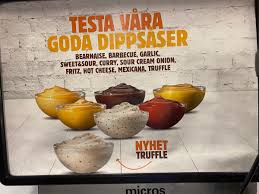 What are the mcdonald's sauces? Uzivatel Cabel Na Twitteru Swedish Fast Food Notes Bk Dipping Sauces Include Curry Truffle And Fritz Mcdonald S Breakfast Items Include Swedish Pancakes And Mctoasty Inverted Buns Ham Cheese Bastard